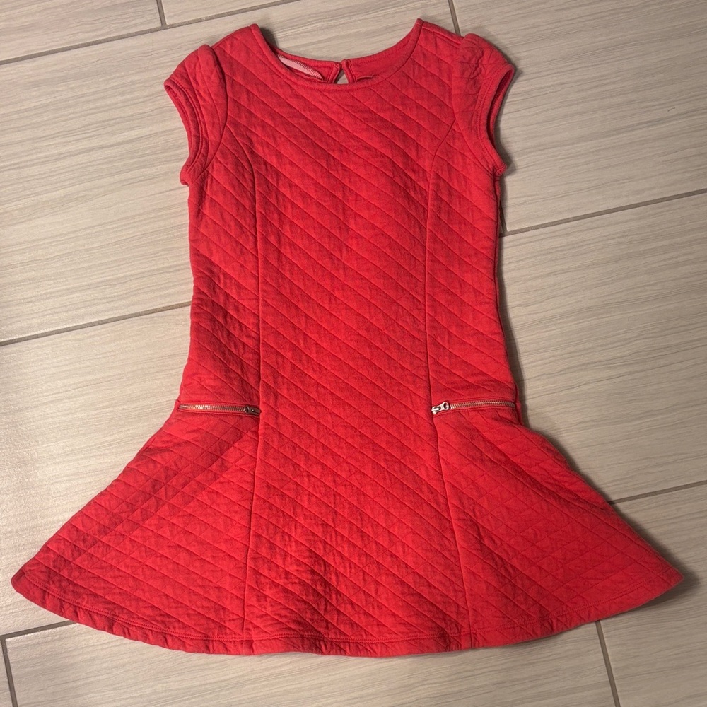 Gymboree Quilted Coral Casual Dress